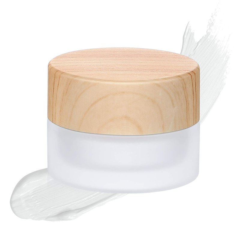 Glass Cosmetic Containers - 30 Empty Sample Jars with Leak-Proof Lids for Lotion & Cream | 30 Gram