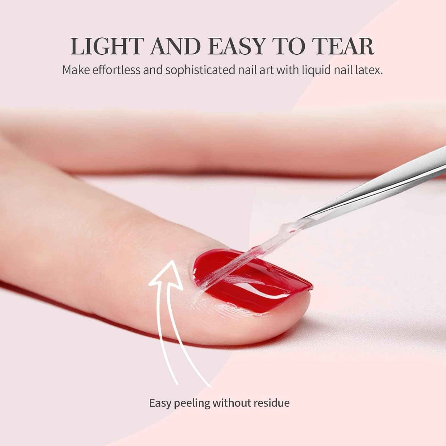 LED & UV Builder Nail Gel with Liquid Latex - SAVILAND Nail Art Essentials