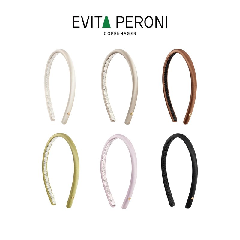 EVITA PERONI Thin Silk Headbands for women Satin Nonslip Comfort Hairband