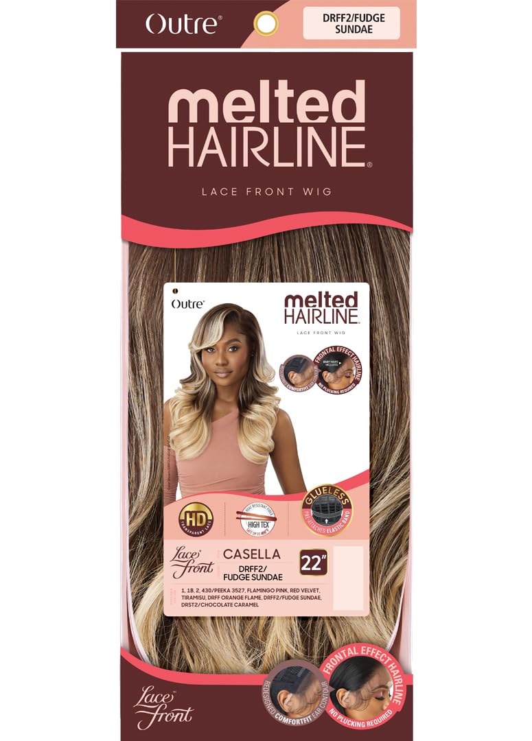 Outre Lace Front Wig - Melted Hairline - Casella (JET BLACK 1)