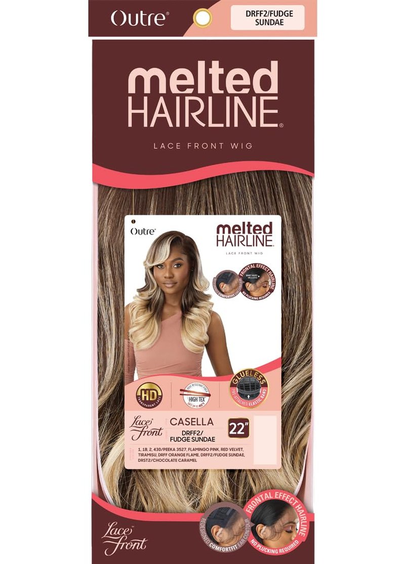 Outre Lace Front Wig - Melted Hairline - Casella (JET BLACK 1)