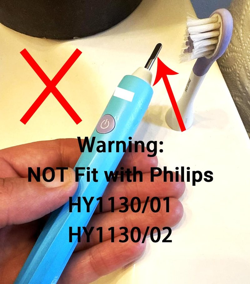 FUMEIKANG Kids Electric Toothbrush Heads Replacement Compatible with Philips Sonicare (Pack of 3) (Blue, Medium)