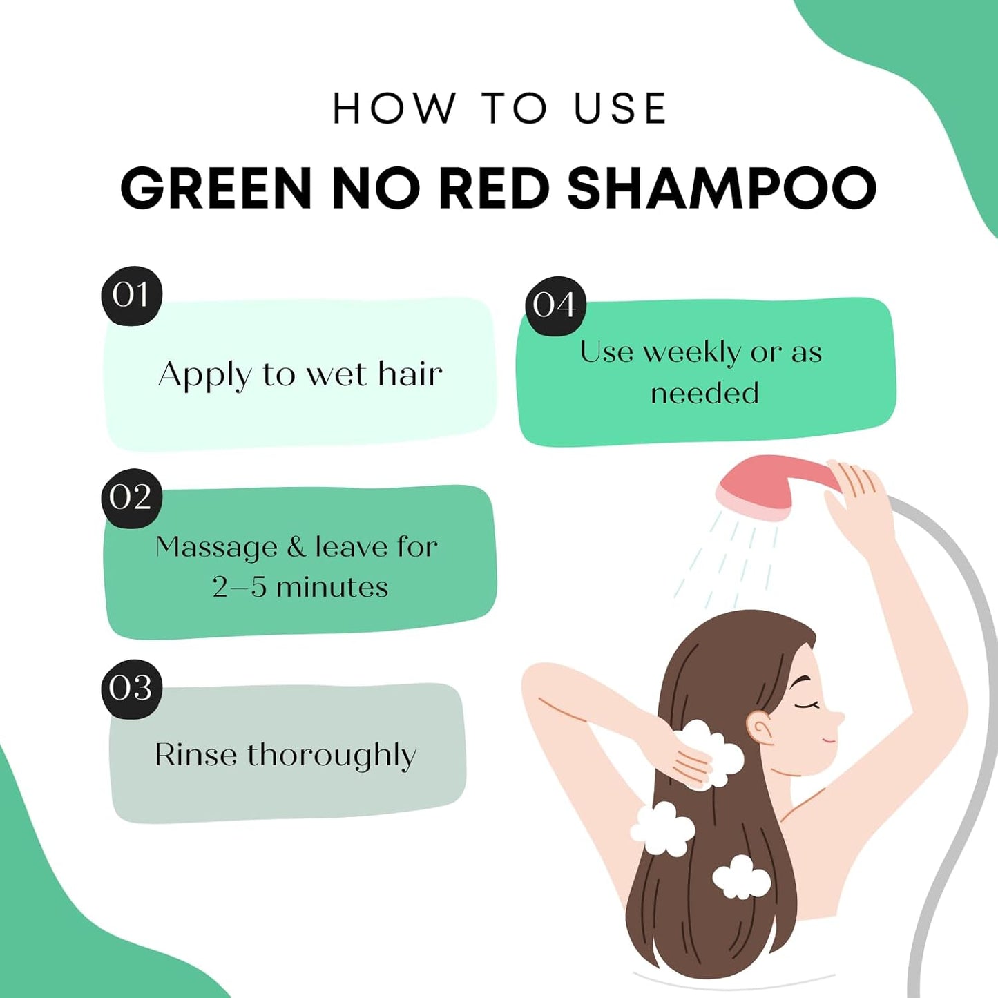 Artègo B_Blonde Green No Red Shampoo - Tone Neutralizing for Blonde, Brunette, & Bleached Hair | 8.5 fl oz