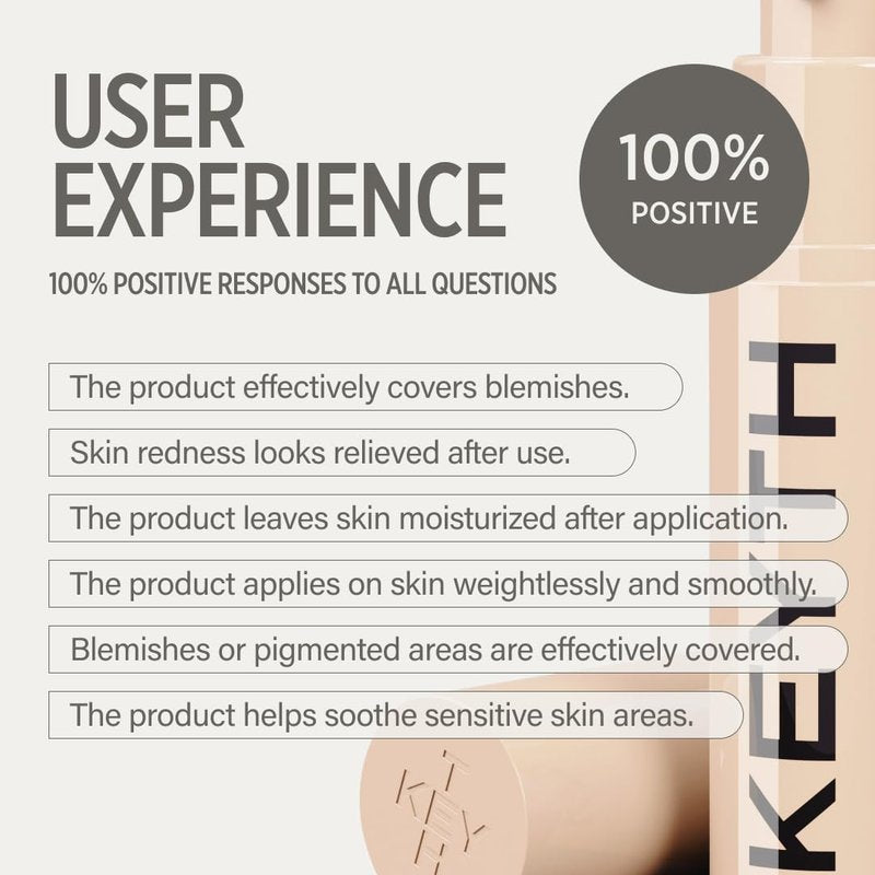 KEYTH CREAM TOUCH CONCEALER #01 (15ML, 0.50 FL.OZ.) / Imperfections Coverage, Lightweight, Skin-comforting, Dreamy Skin, Mild Formula, Triple CICA
