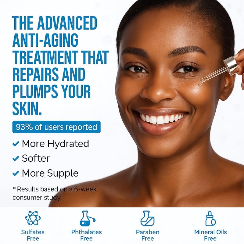 Age-Defying Serum - Triple Action Formula for Age Spots, Sagging Skin & Fine Lines | 1 fl oz