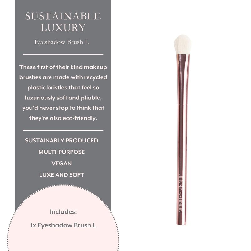 Jenny Patinkin Luxury Sustainable Eyeshadow Brush (L) – Ultra-Soft Makeup Brush for Effortless Eye Shadow Blending, Shading & Precision Application – Vegan, Cruelty-Free & Eco-Friendly Beauty Tool