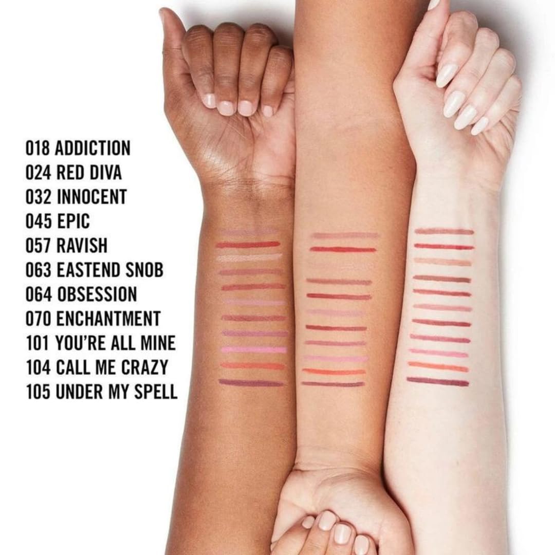 Rimmel Exaggerate Lip Liner Addiction, 0.008 Ounce, Pack of 3