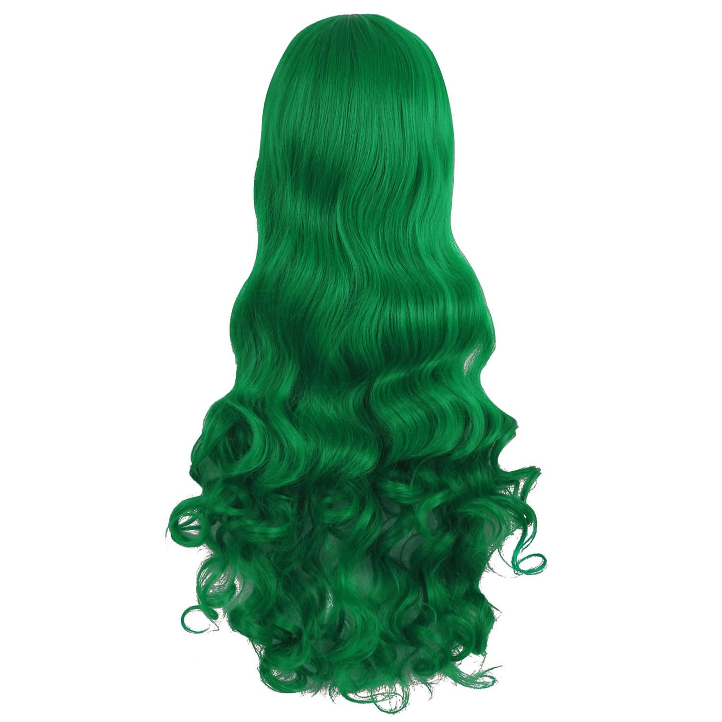 MapofBeauty 28-Inch Grass Green Lolita Curly Ponytail Cosplay Wig - Clip-On Style