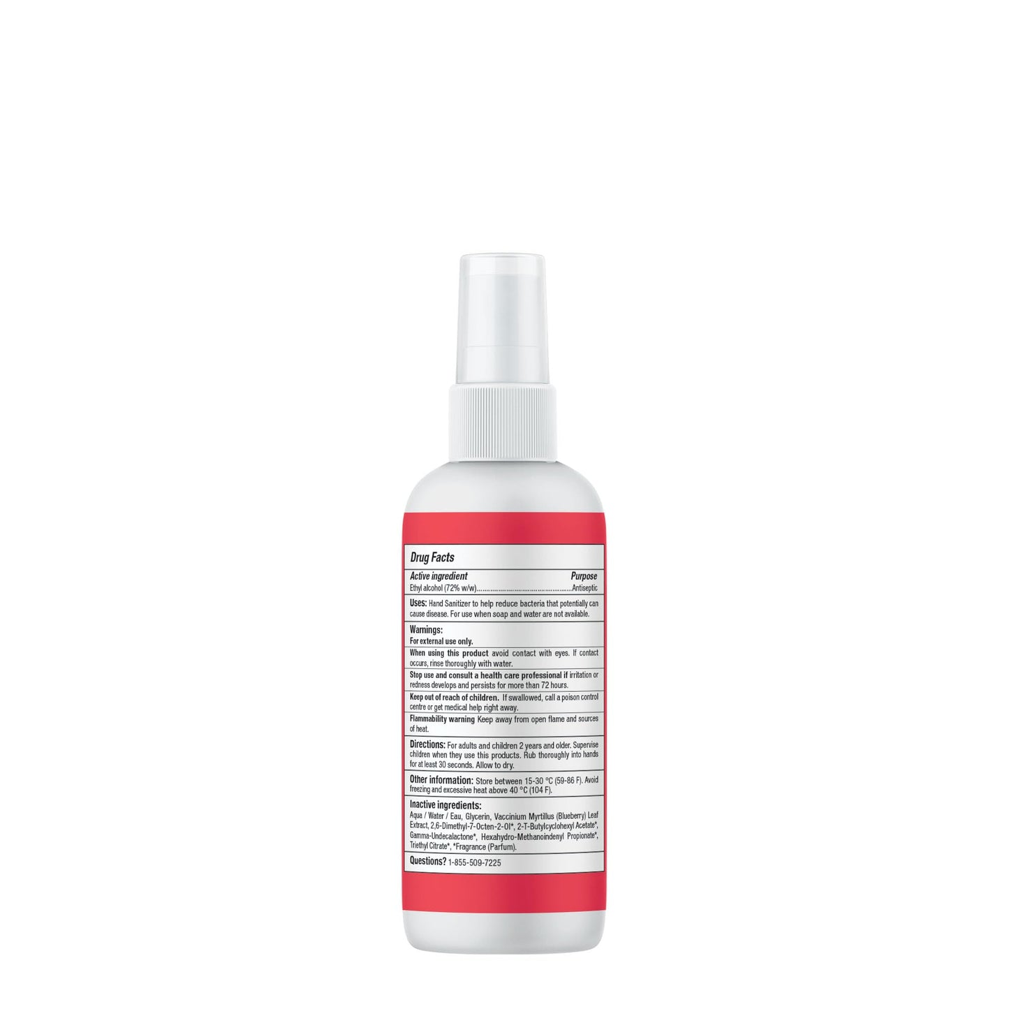ATTITUDE Hand Sanitizer Spray for Kids & Adults, EWG Verified, Travel Size, Dermatologically Tested, Plant and Mineral Based, Vegan, Mango, 3.5 Fl Oz (Spray Bottle)