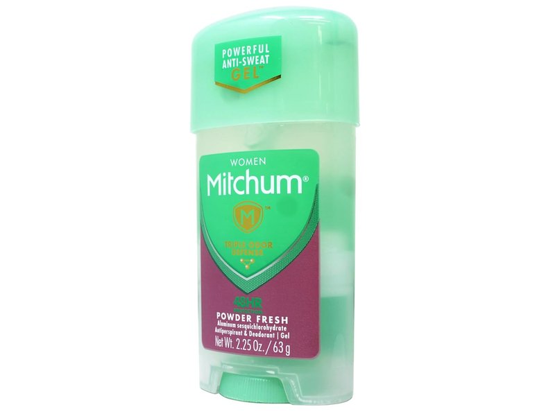 Mitchum Gel Anti-Perspirant Deodorant for Women - Triple Odor Defense, Powder Fresh | 2.25 Oz - 5 Pack