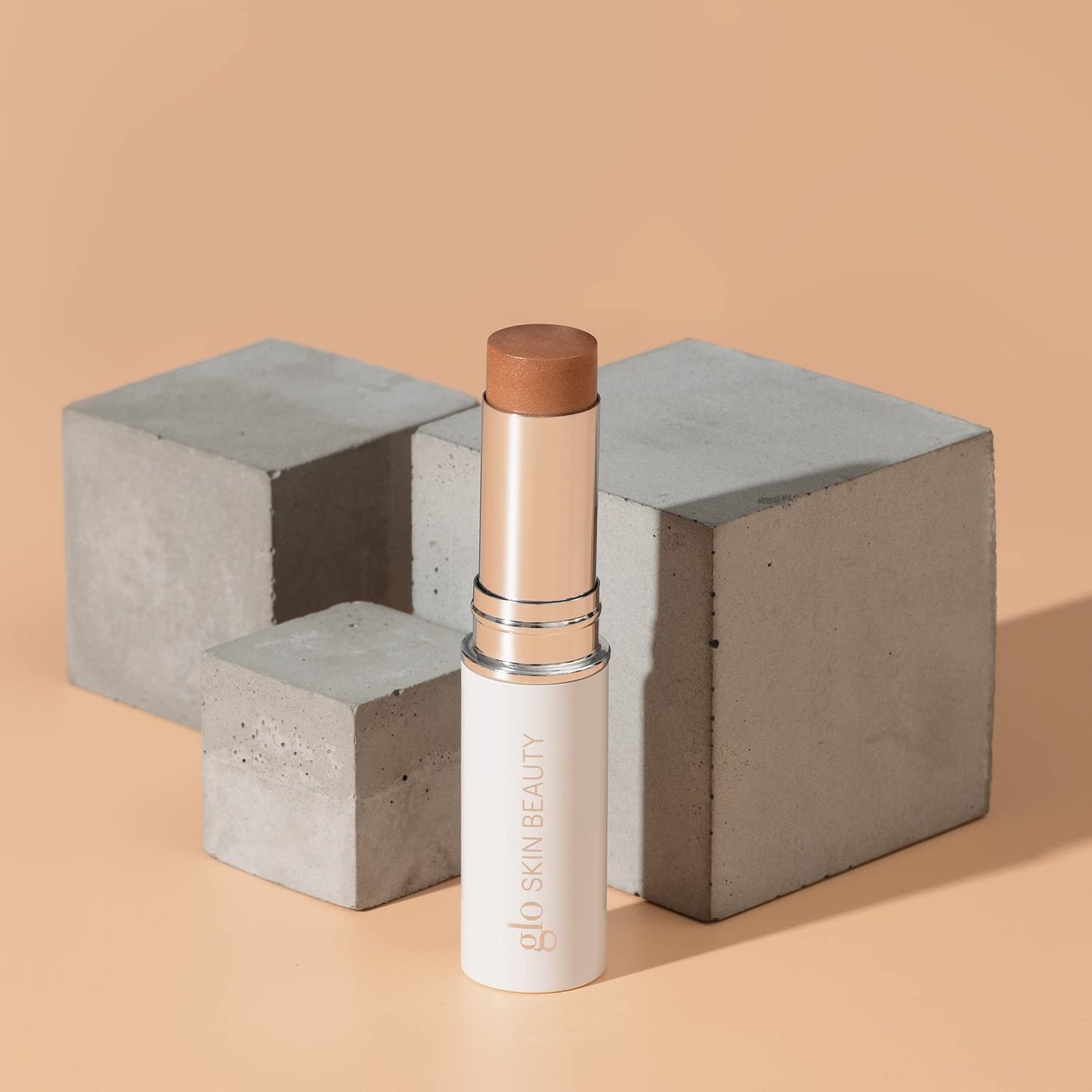 Glo Skin Beauty Skin Glow Stick Highlighter (Rosé) - Powered by Hydrators, Mineral Pigments & Mica for an Illuminated Glow - Clean Mineral Cream Highlighter