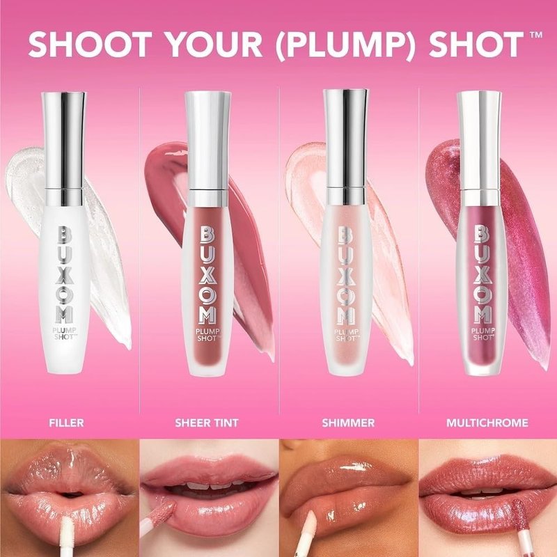 Buxom Plump Shot Peptides Lip Serum, Fuchsia You