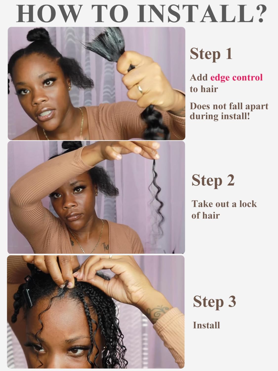 Xddnamei Curly Grey Deep Wave Bulk Human Hair for Braiding 2 Bundles Total 100g 24 Inch Grey No Weft Braiding Hair Brazilian Virgin Deep Wave Human Hair Extensions for Boho Braids