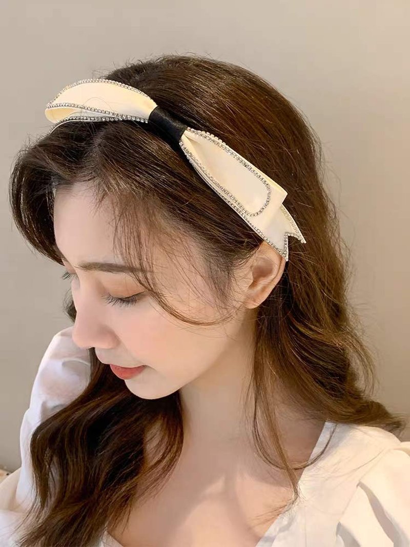 Sluxa Women's Fashion Diamond Bow Bling Glitter Headbands, 20 Count (Pack of 1), For Women & Girls