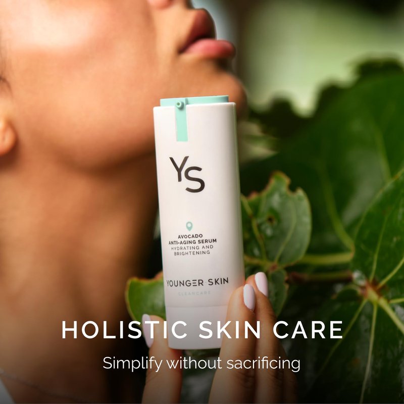 Younger Skin Avocado Anti-Aging Serum - Hydrating, Brightening, Wrinkle Reducer, Facial Skincare - Organic Avocado Oil, Vitamin C, Hyaluronic Acid, Niacinamide - 30ml