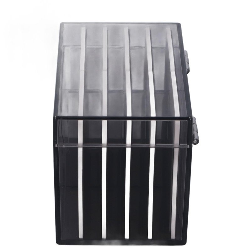 Eyelash Box Eyelash Extension Storage Case Organizers, 10 Layers Acrylic Eyelash Storage Box with Magnetic Bottom, False Eyelashes Glue Pallet Holder Display, Lash Extension Grafting Tool (Tea