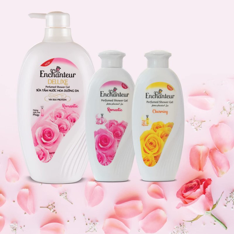 Romantic Perfumed Shower Gel for Women - Enriched with Roses & Jasmine Extracts | 250g