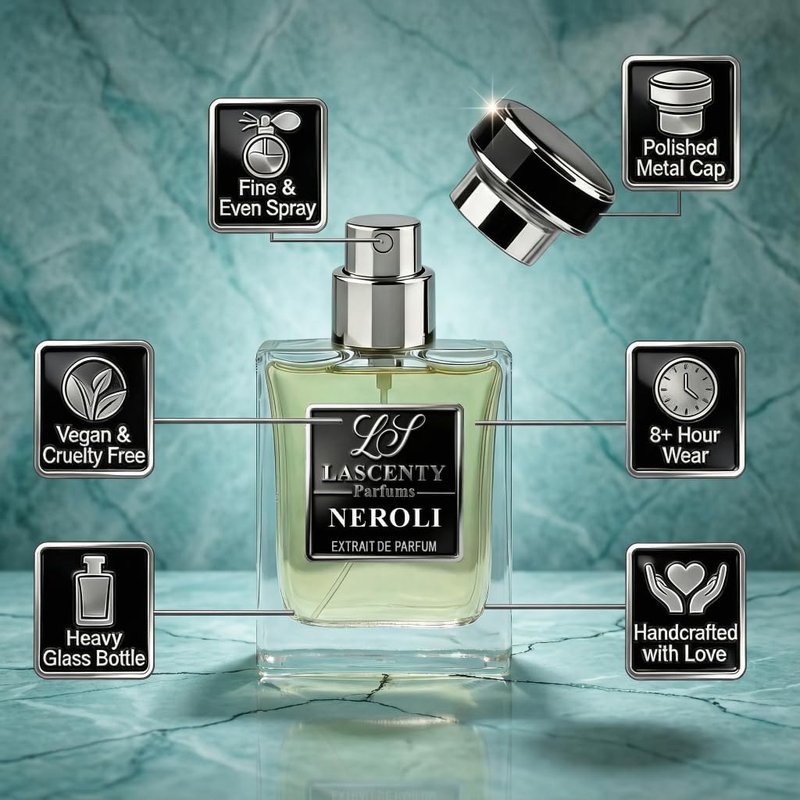 LaScenty NEROLI Inspired by Neroli Portofino, Fresh Citrus Floral Perfume and Cologne for Men and Women, Long Lasting Intense Fragrance with Strong High Projection, 50 ml EDP
