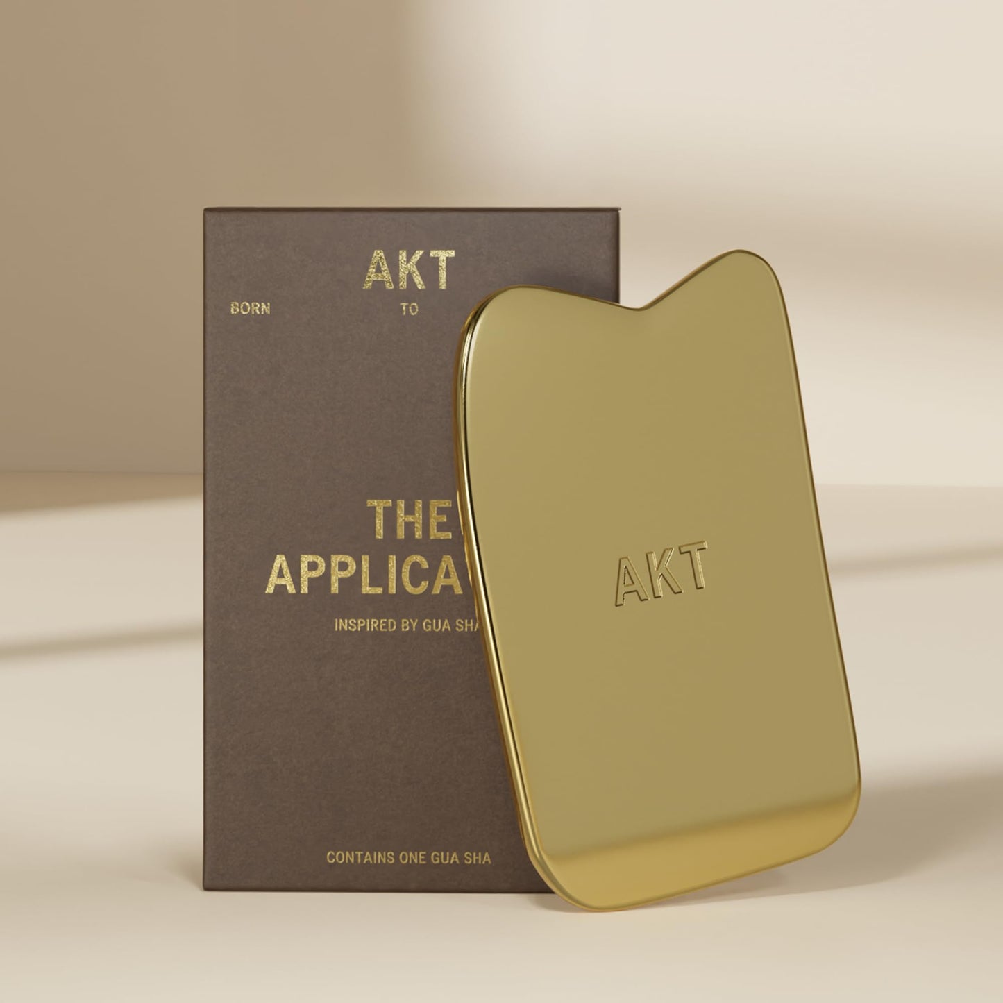 AKT Gua Sha Inspired Deodorant Balm Applicator – Lymphatic Drainage & Tension Relief, Reusable & Plastic-Free, For Underarms, Chest & Neck, Antimicrobial, All Genders