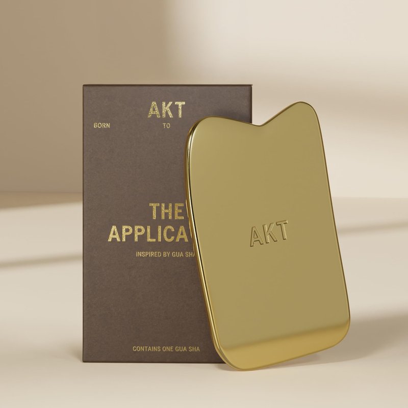 AKT Gua Sha Inspired Deodorant Balm Applicator – Lymphatic Drainage & Tension Relief, Reusable & Plastic-Free, For Underarms, Chest & Neck, Antimicrobial, All Genders