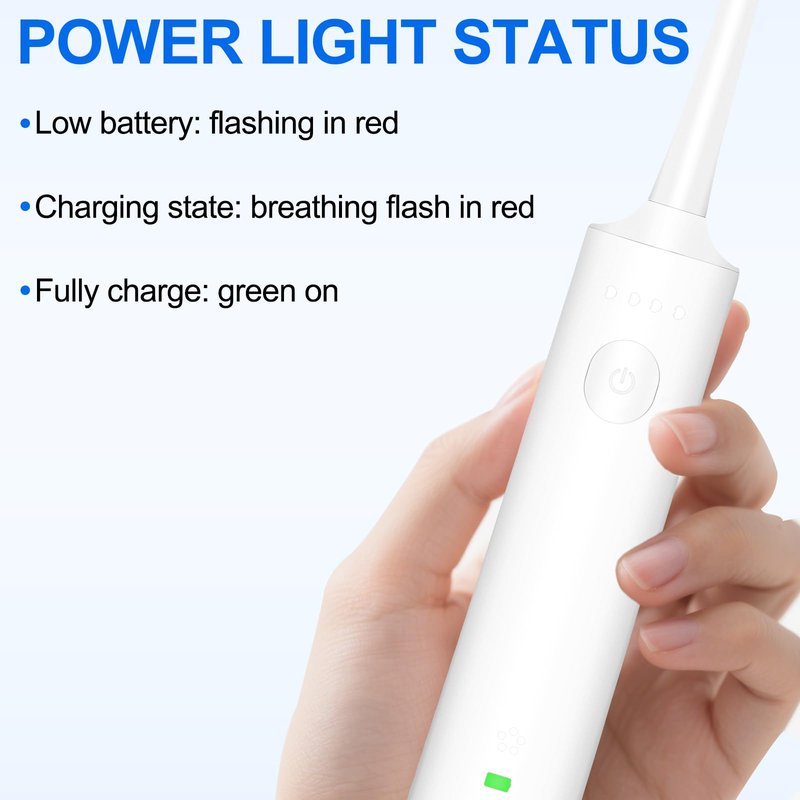 Vnina Rotating Electric Toothbrush for Adults, Rechargeable Sonic Electric Toothbrush with 2 Min Smart Timer, 4 Brushing Modes, Travel-Friendly with 2 Brush Heads, 40000VPM Motor