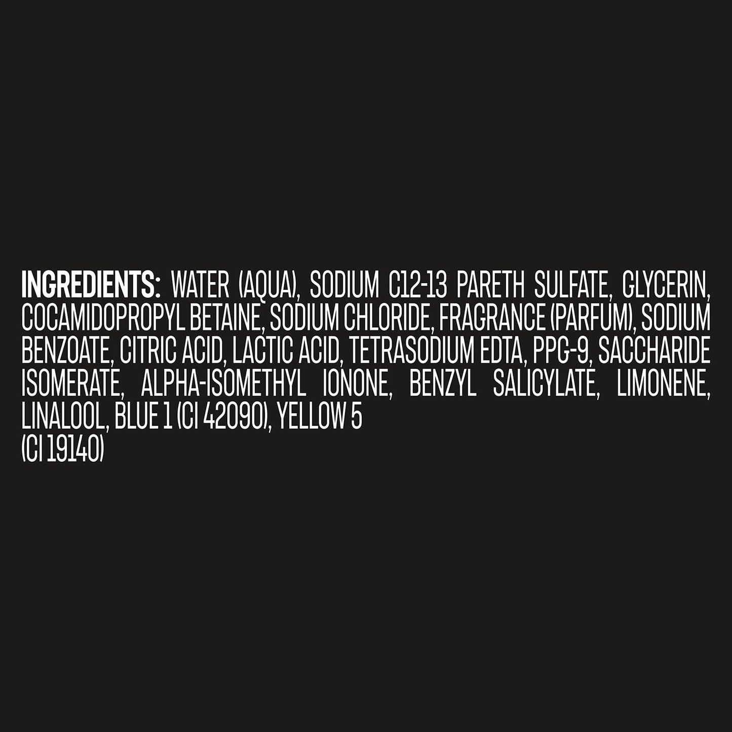 AXE Men's Body Wash, Black, 3-Pack – 3-in-1 Body, Face & Hair Wash, Frozen Pear and Cedarwood Scent, 33.8 Oz Ea