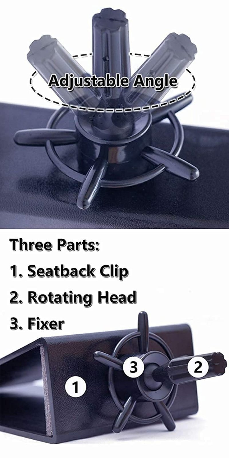 hairyhme Chair Mannequin Head Clamp Stand with Clip for Wigs and Trainning Head Sturdy and Durable Adjustable Wig Head Stand Holder for Cosmetology Hairdressing Seat Back Clamp
