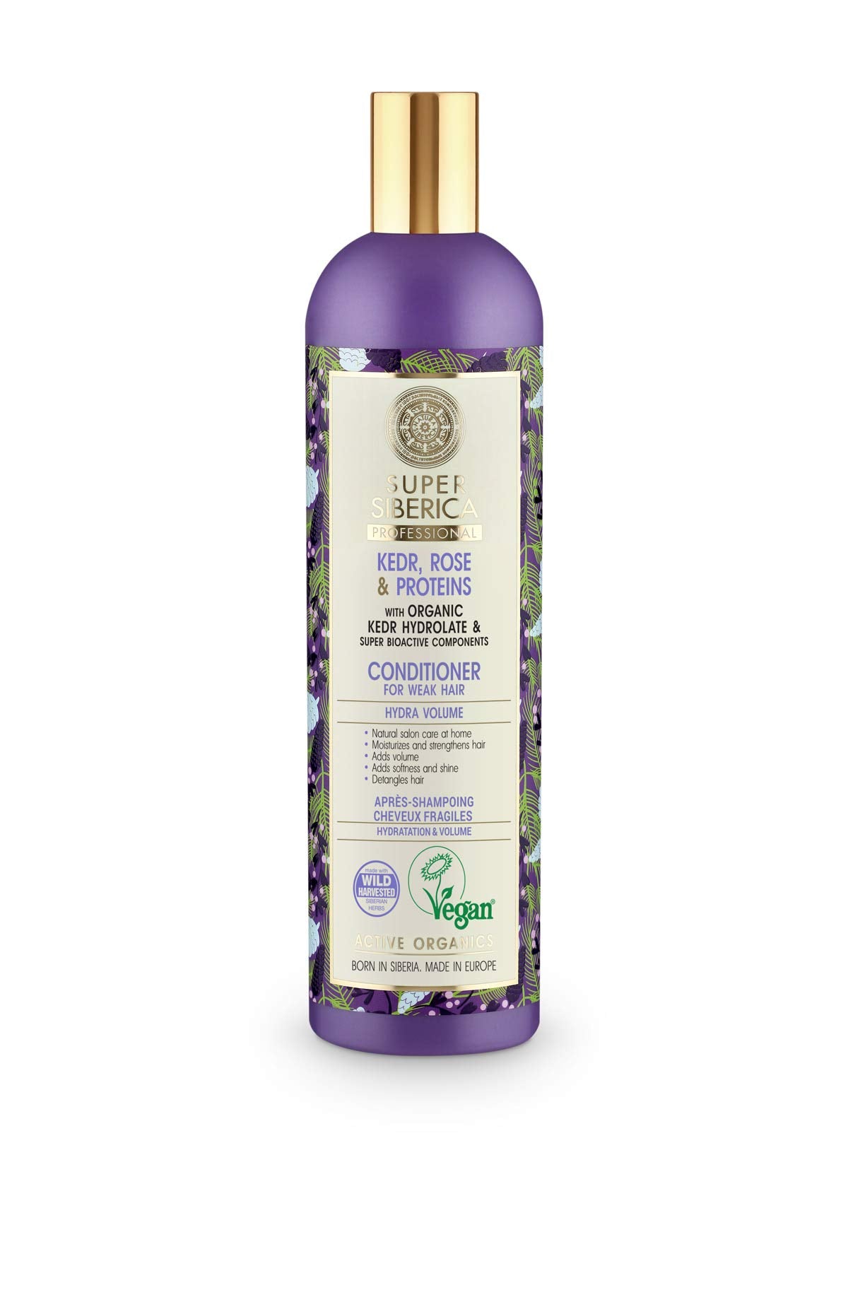 Natura Siberica Super Kedr Rose & Proteins Natural Conditioner 13.53 fl oz