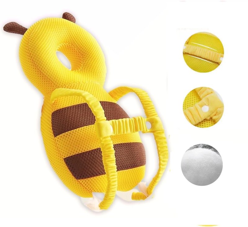 MINOCHI Baby Head Protector Backpack Soft Breathable Safety Cushion for Walking and Crawling, Unisex Toddler