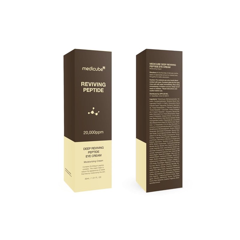 Medicube Eye Serum - Deep Reviving Peptide Treatment with Niacinamide & Squalane | Anti-Aging Formula, 1.01 fl. oz.