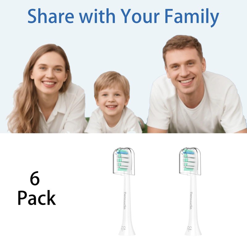 Replacement Toothbrush Heads for Philips Sonicare Replacement Heads, Replacement Brush Head Compatible with Phillips Sonicare Electric Toothbrush, 6 Pack