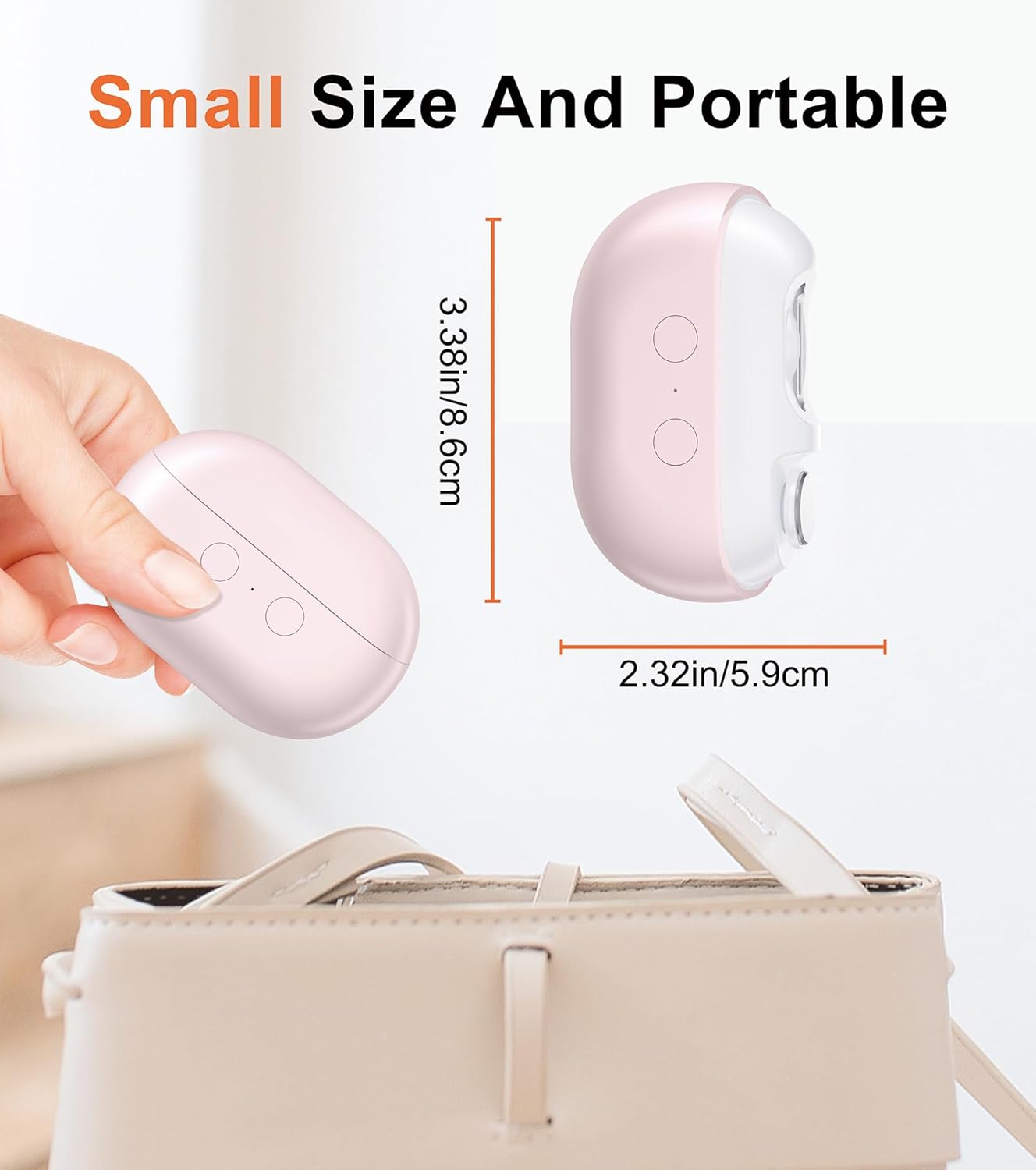 2-in-1 Electric Nail Clipper & Trimmer with LED Light - Dual Speed for All Ages (M8-Pink)