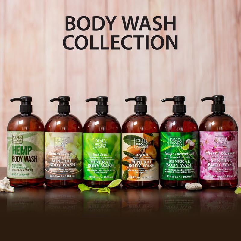Dead Sea Collection Lavender Body Wash - Pure Dead Sea Minerals & Lavender Oil | Gentle Cleansing & Moisturizing - 2 Pack (67.6 fl. oz)