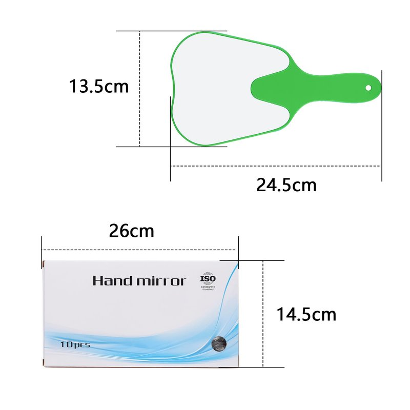 EustomA 10 Pcs Handheld Mirror Molar Tooth Shape Mirror for Office Tooth Shaped Hand Mirror