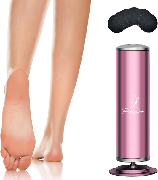Electric Foot File Callus Remover for Smooth Feet - 60 Sandpaper Discs Included