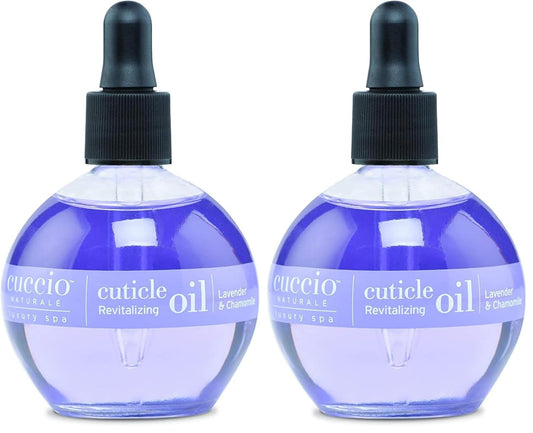 Cuccio Naturale Revitalizing Hydrating Cuticle Oil - Repair Damaged Skin & Nails - Vanilla Bean & Sugar - 2.5 Oz (Pack of 2)