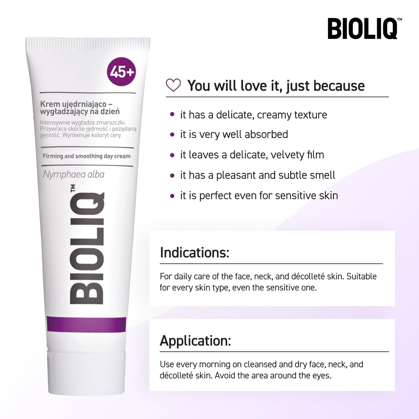 Bioliq Firming Day Cream | Wrinkle Smoothing with European White Water Lily Extract - 50ml