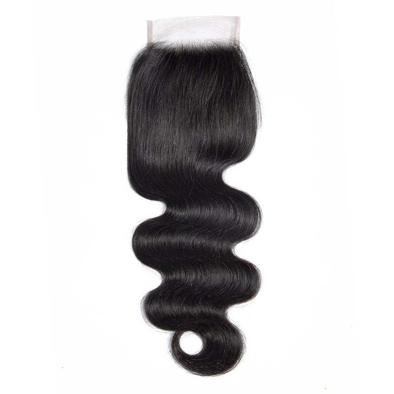 5x5 HD Lace Closure - Virgin Human Hair Body Wave, Pre-Plucked Natural Hairline, Bleachable Knots