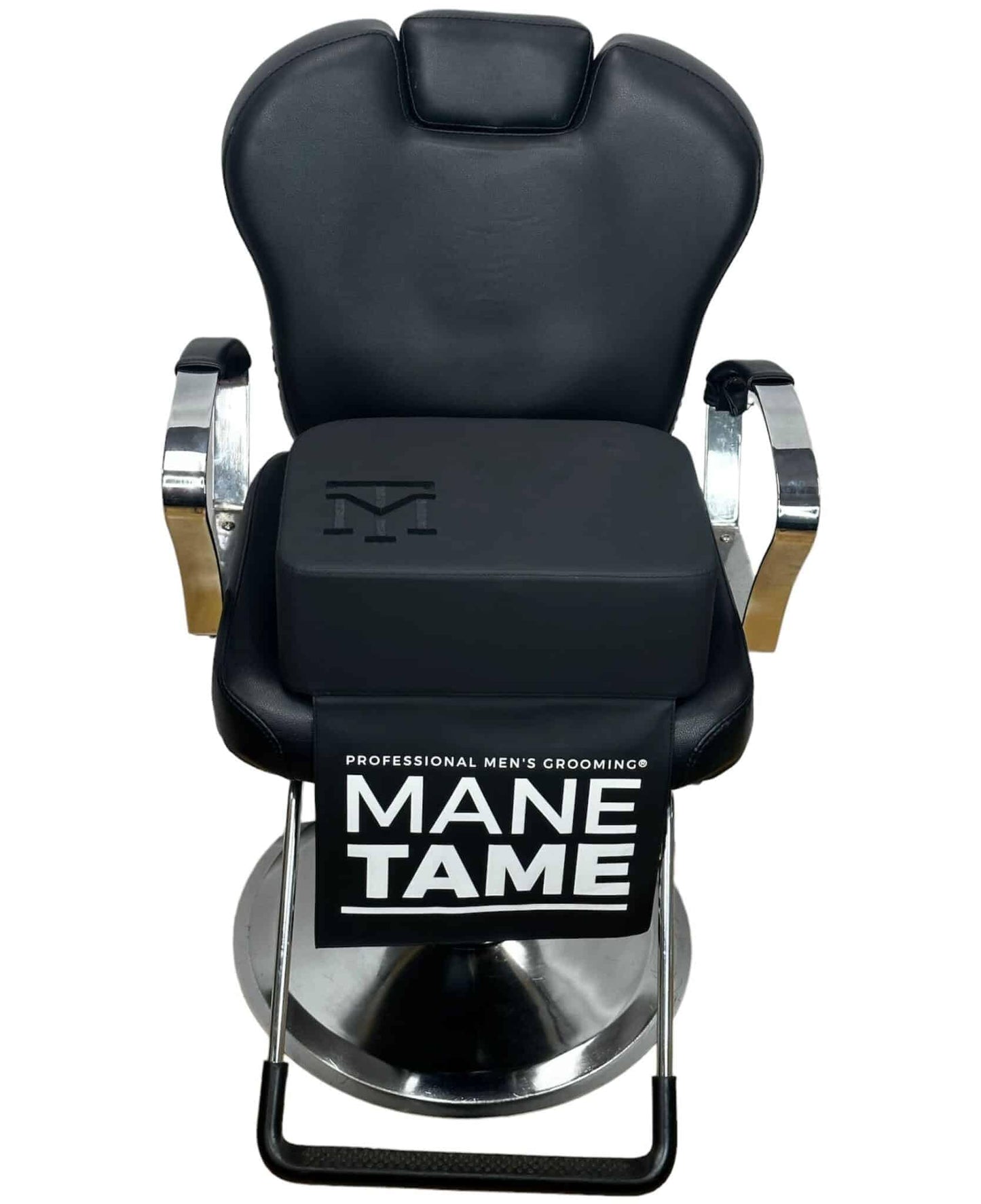 Mane TAME Highly Durable Professional Booster Seat for Barbers, 5.5" in Height and Thickness - Black