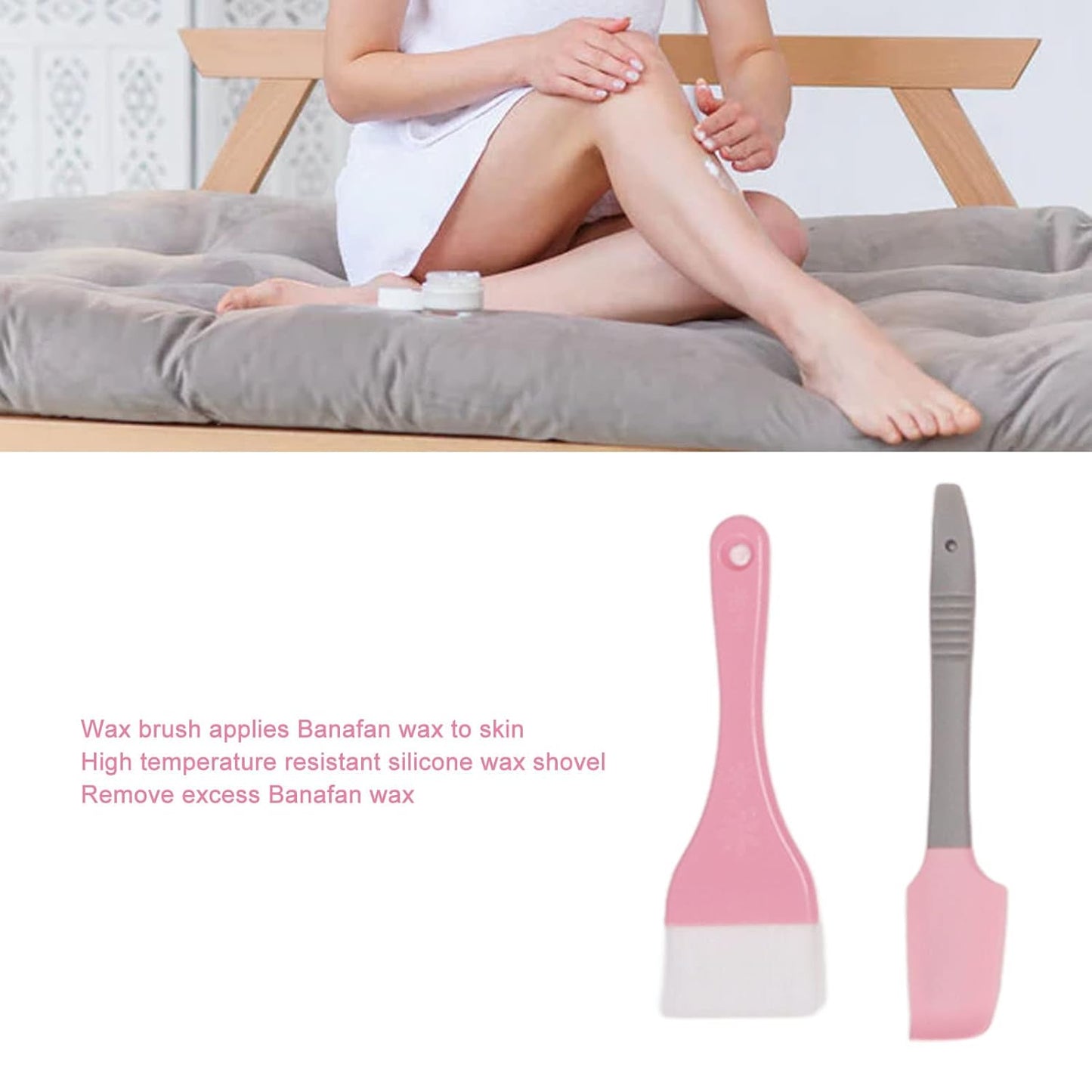 Paraffin Wax Hand & Foot Spa Care Set - Flannel Gloves, Socks, Brush & Shovel