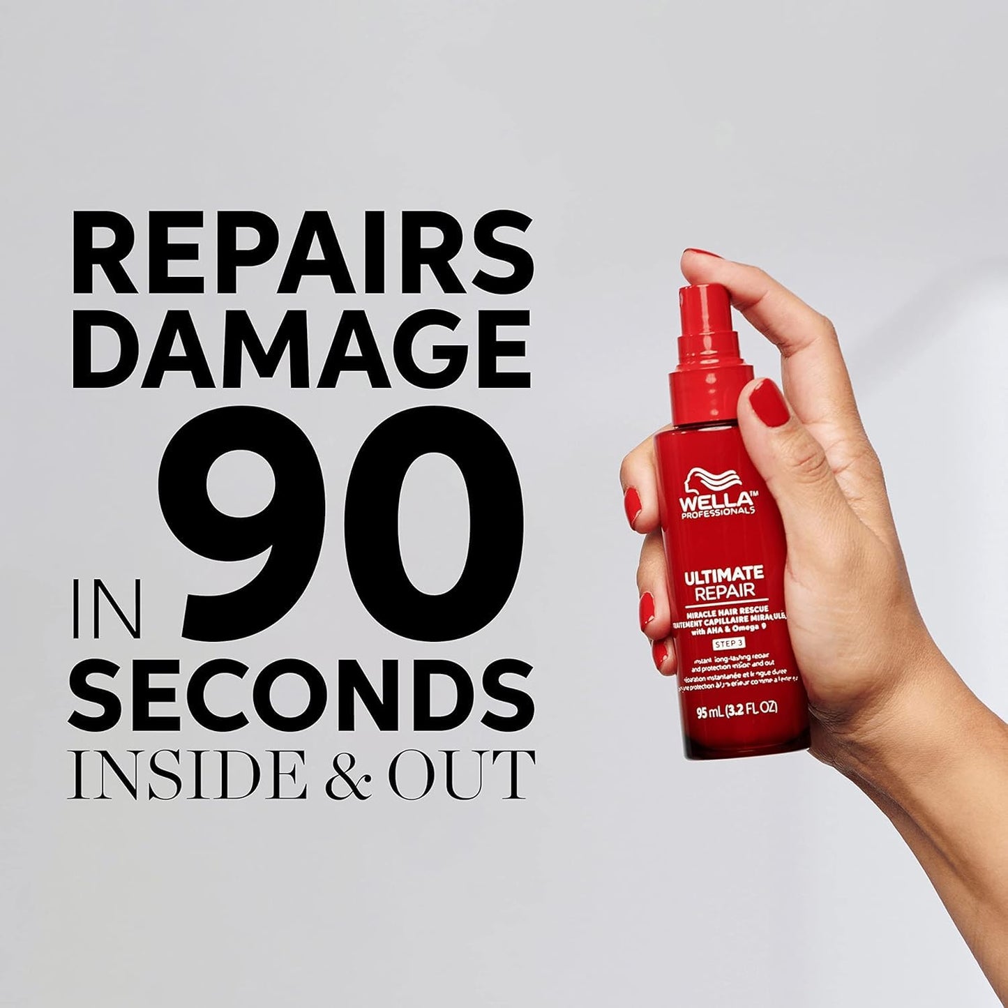 Wella Professionals ULTIMATE SMOOTH Miracle Oil Serum for Dry, Dull & Frizzy Hair | Nourishes, Smooths & Adds a Silky Shine | With Squalane & Omega 9 | Heat Protectant | Color Safe
