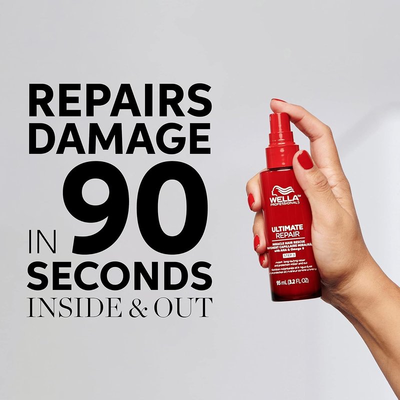 Wella Professionals ULTIMATE SMOOTH Miracle Oil Serum for Dry, Dull & Frizzy Hair | Nourishes, Smooths & Adds a Silky Shine | With Squalane & Omega 9 | Heat Protectant | Color Safe