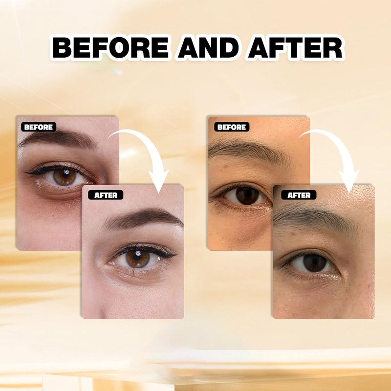 Blusheva Beauty Gold Under Eye Masks 24 Pairs Collagen & Hydrating Gel Eye Patches for Dark Circles, Puffy Eyes, Fine Lines & Anti-Aging Skincare Vegan, Cruelty-Free Self Care Essentials