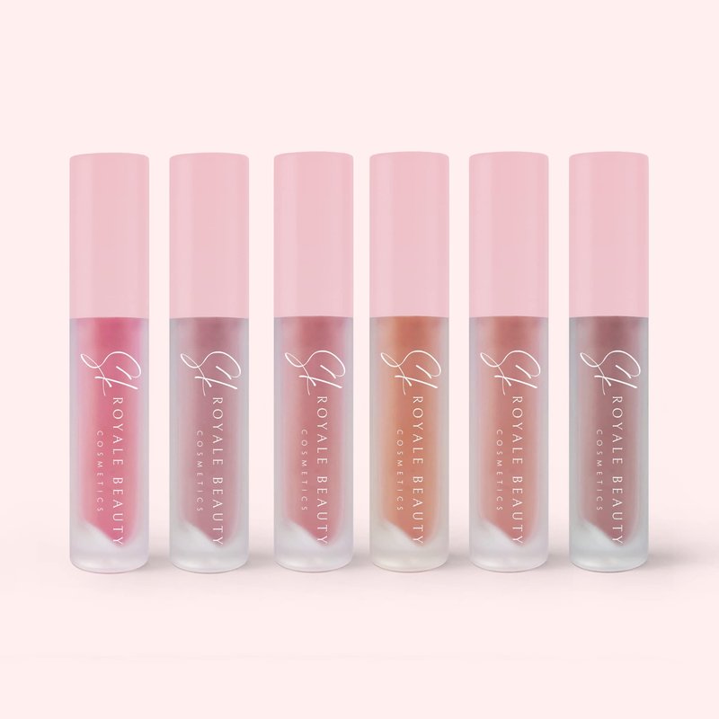 SK Royale Beauty High Pigment Intense Color Lip Gloss (7 Shades) - Shine Moisturizing for Women Lightweight, Long Lasting, Non-Sticky Formula Natural Shades Every Skin Tone, 1 Fl Oz (Pack of 1)