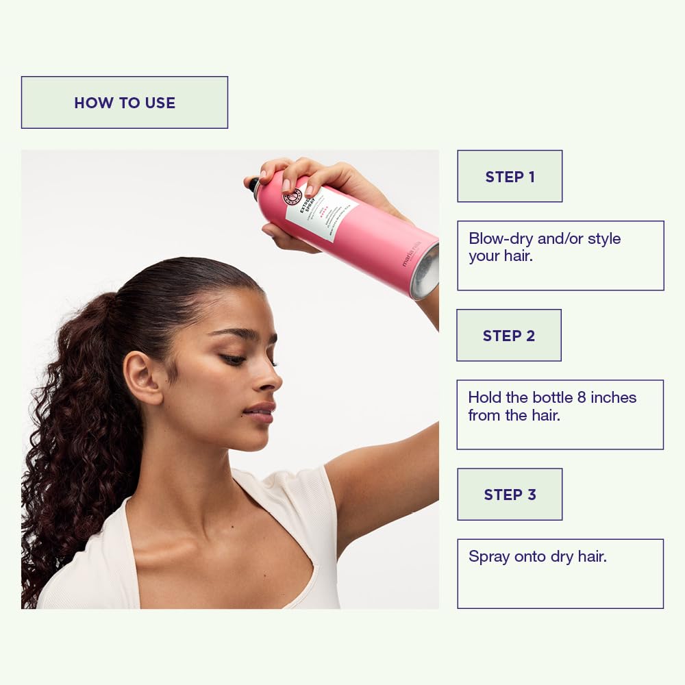 Maria Nila Extreme Spray, Hold 5/5, Great firmness & Ideal for long-lasting styling, Antioxidant Preserves Hair Color, 100% Vegan & Sulfate/Paraben free, 13.5 Fl Oz