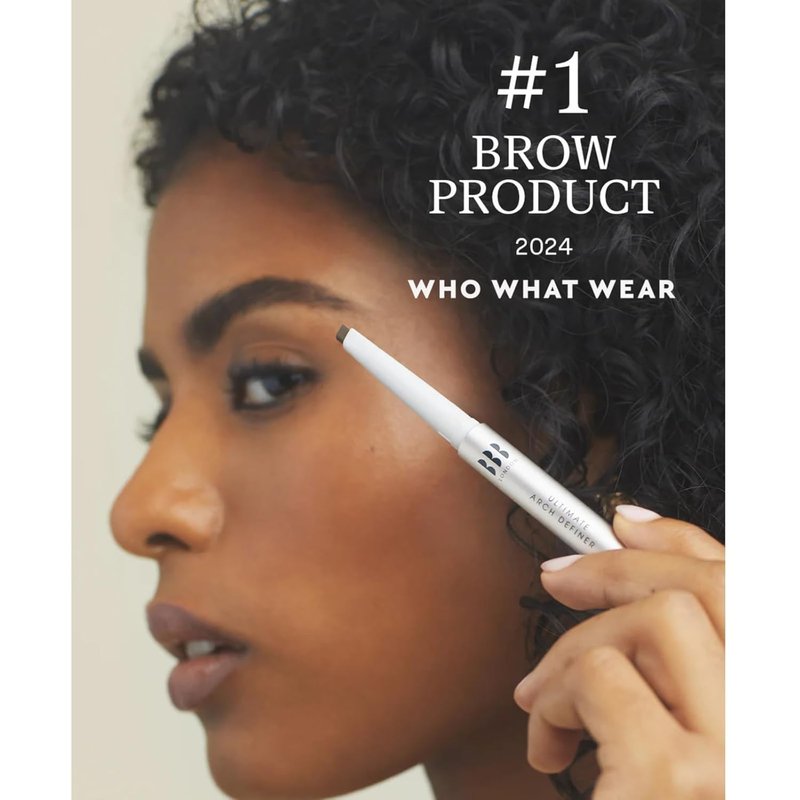 BBB London Ultimate Brow Arch Definer Triangular Eyebrow Pencil with Kabuki Brush | Award Winning, Smudge-Proof, Sweat-Resistant Brow Shaper for Natural, Defined, Full Arches (Chai)