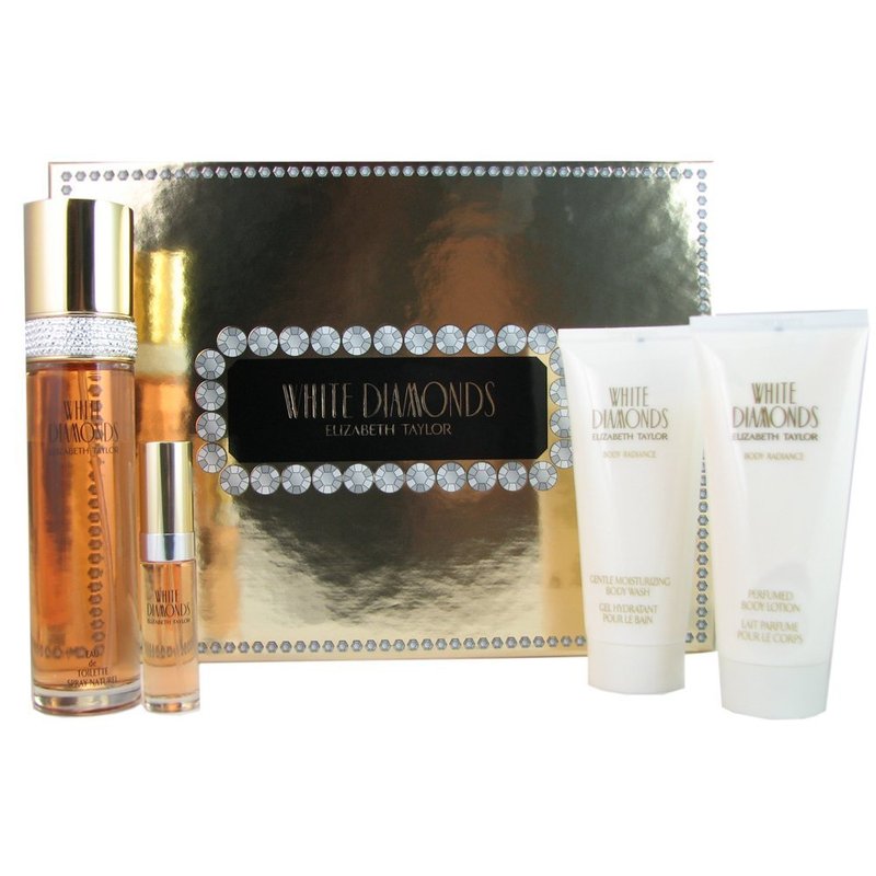 Elizabeth Taylor White Diamonds Gift Set EDT + Body Lotion (3.4oz/100ml Each)