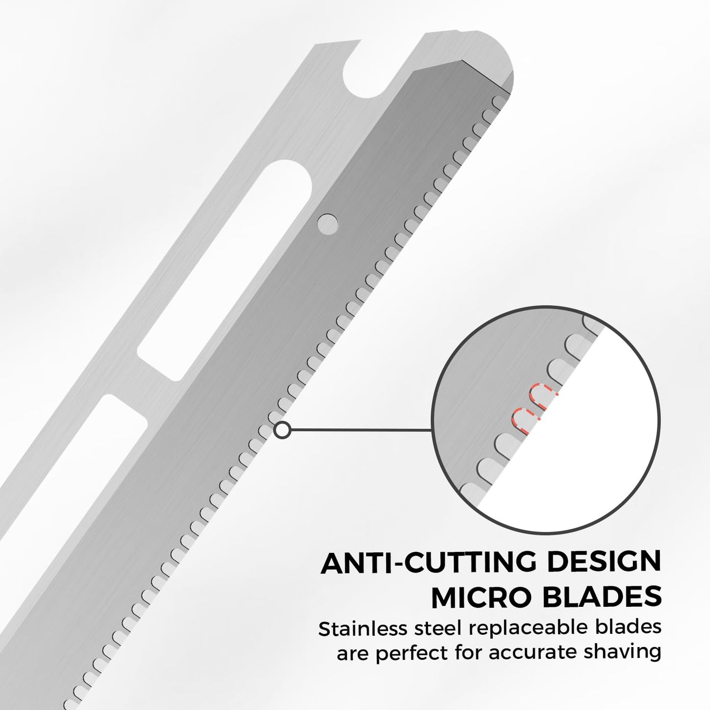 Dermaplaning Razor and 10pcs Wide Blade Refills and 10pcs Micro Blade Refills