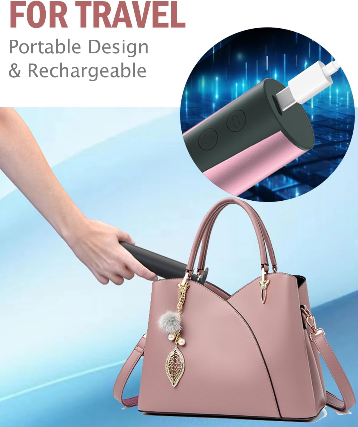 Rechargeable Electric Foot Callus Remover & Nail Drill - 2-in-1 Pedicure Tool for Cracked Feet, 6 Speed