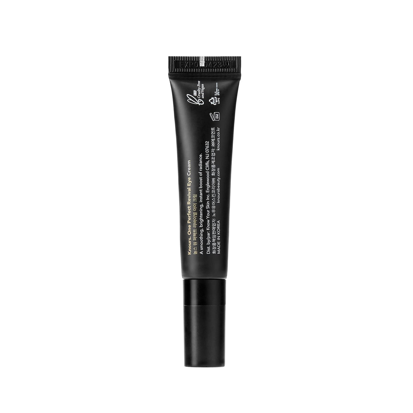 Knours. Dark Circle And Wrinkle-Freeze Peptide Eye Cream | Puffiness Fines Lines | One Perfect Plumping + Firming | Hyaluronic Acid + Vitamin C + Shea Butter | Vegan Korean